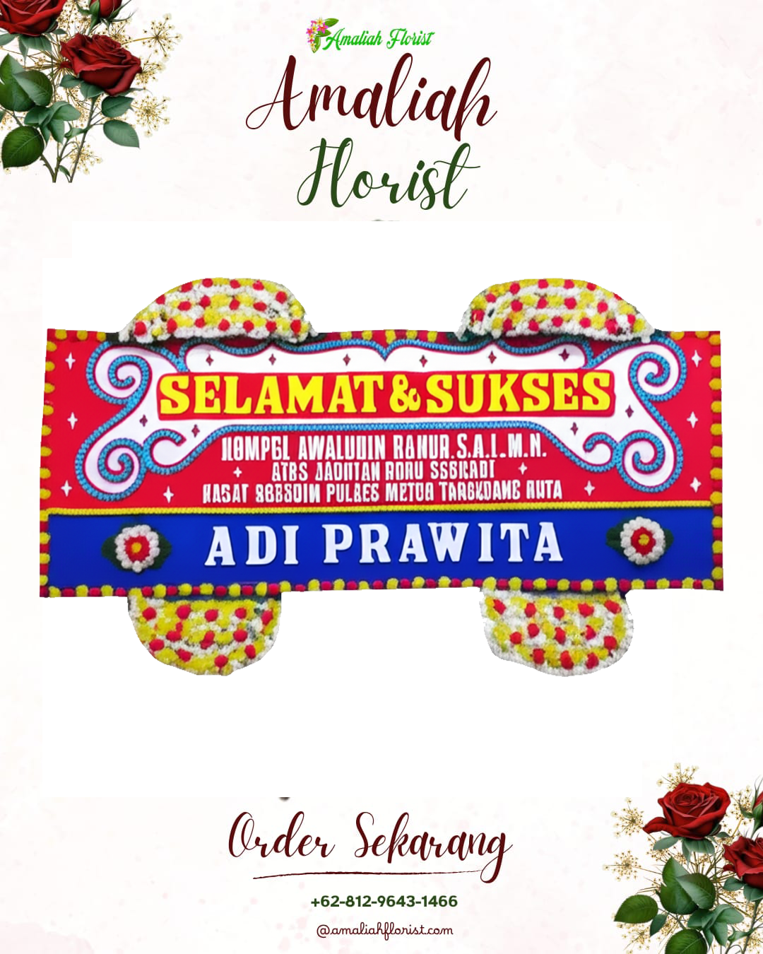 Papan Bunga Ucapan Selamat Sipatana